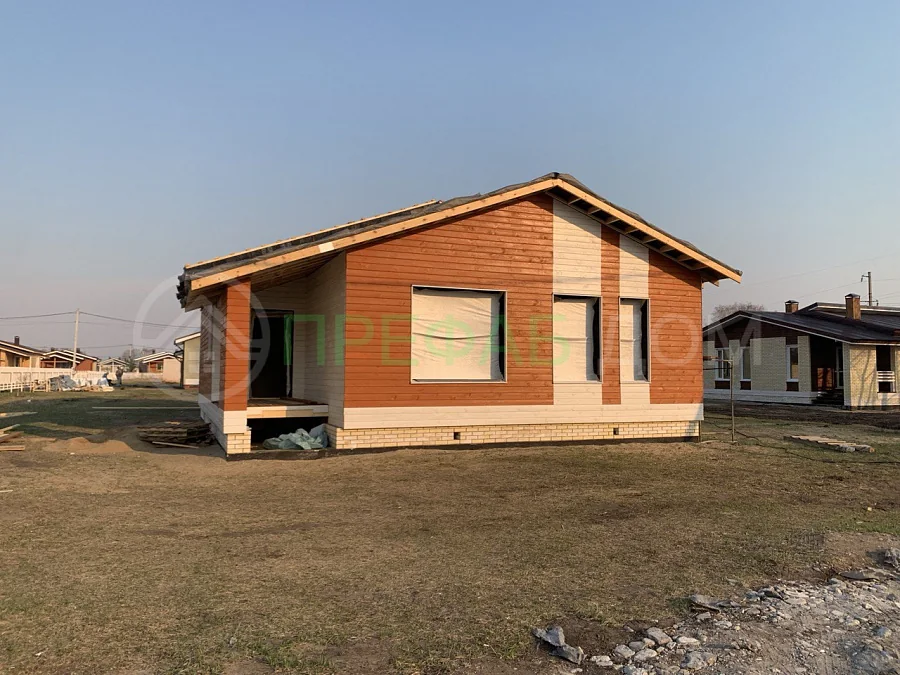 Построенный PREFAB-дом Сиерра №2 в Омской области