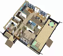 Вега К177-2 (Каркасный дом) — Планировка 4