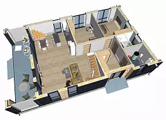 Барнео Prefab 140-1Л (ПРЕфаб технология) — Планировка 3
