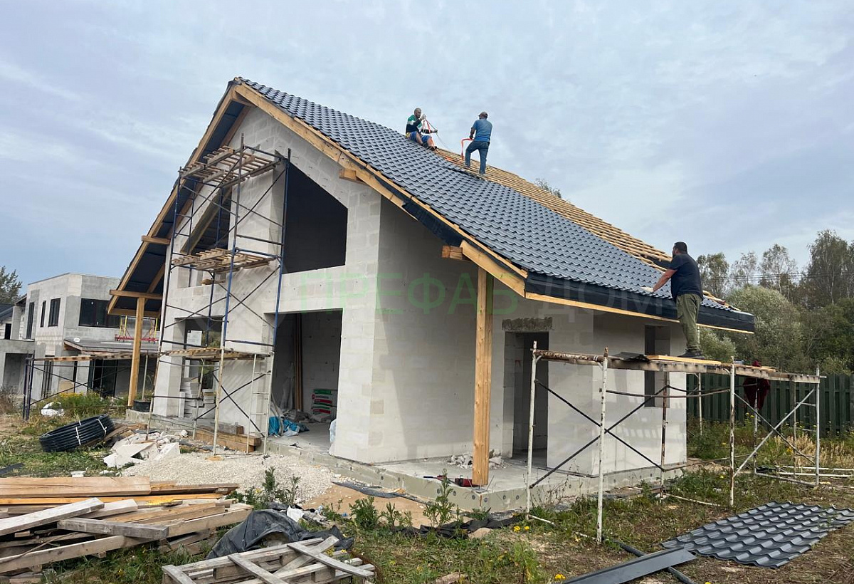 Сириус Г170-2 (Дом из газобетона) — фото построенного дома