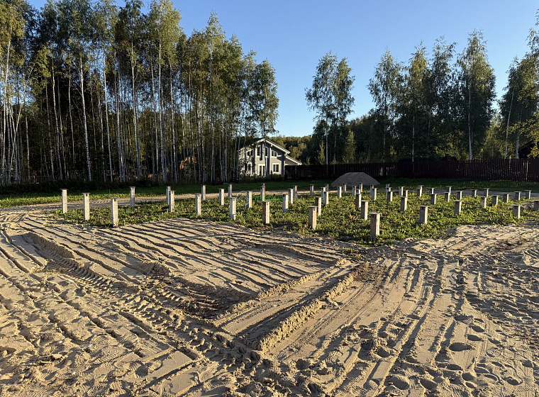 Валенсия К 135-1 (коттеджный поселок Романовский парк) — фото строительства