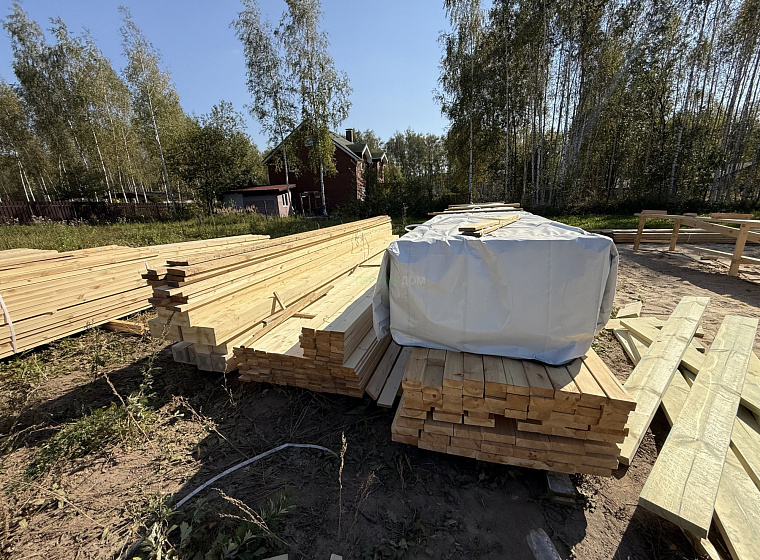 Валенсия К 135-1 (коттеджный поселок Романовский парк) — фото строительства