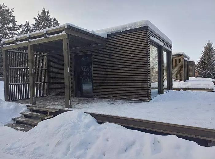 Крафт Pr58-1 - 5 домов (ПРЕфаб технология). Начало строительства 02.02.2024 г. — этап строительства