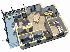 Альпика Prefab 182-2 (ПРЕфаб технология) — Планировка 4