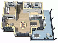 Альпика Prefab 182-2 (ПРЕфаб технология) — Планировка 3