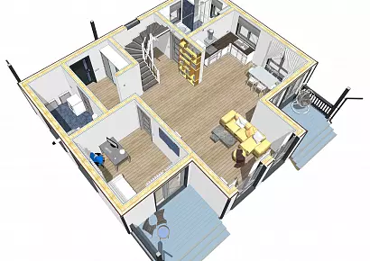 Эверест К188-2 (Каркасный дом)