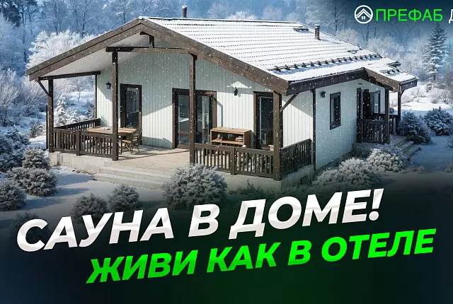 САУНА В ДОМЕ! ИДЕАЛЬНЫЙ ДОМ ДЛЯ ПМЖ И ДАЧИ | Проект дома 101 м²